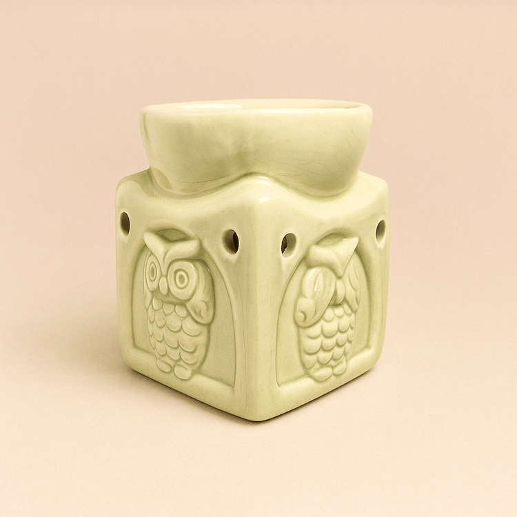 🦉 Quemador de Cera con Búhos - VeCandles
