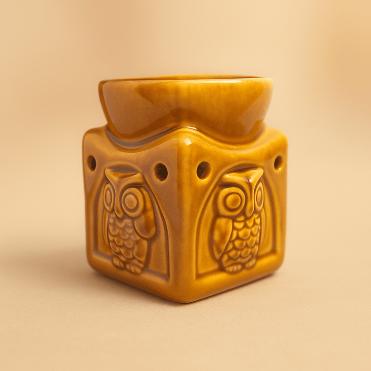 🦉 Quemador de Cera con Búhos - VeCandles