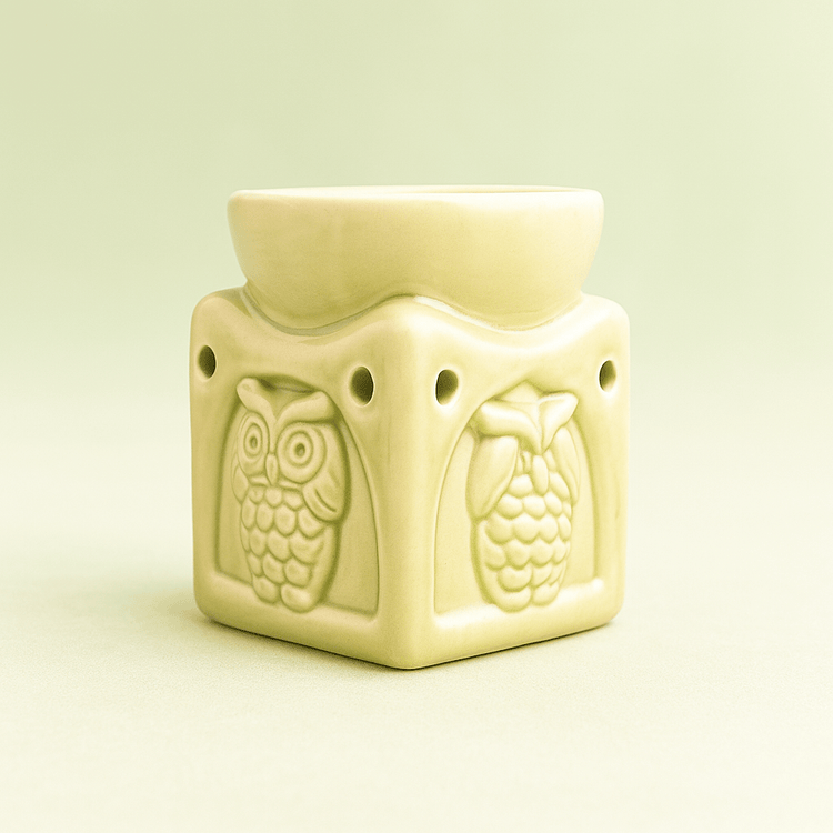 🦉 Quemador de Cera con Búhos - VeCandles