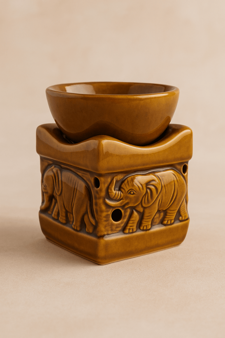 🐘 Quemador de Cera con Elefantes - VeCandles