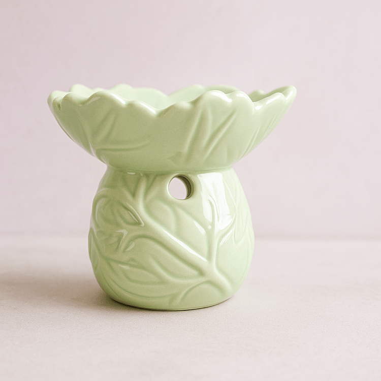 🍃 Quemador de Cera Hoja Esencial - VeCandles