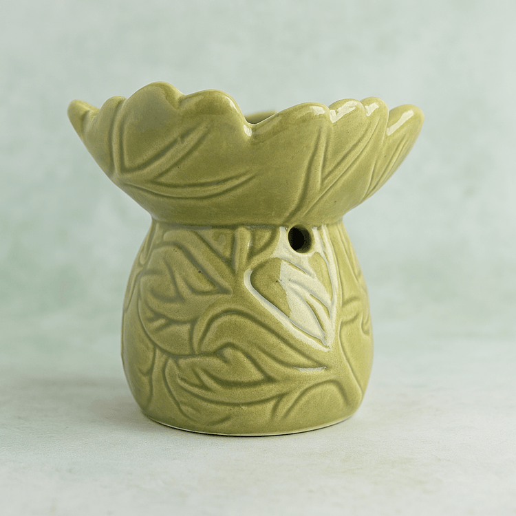 🍃 Quemador de Cera Hoja Esencial - VeCandles