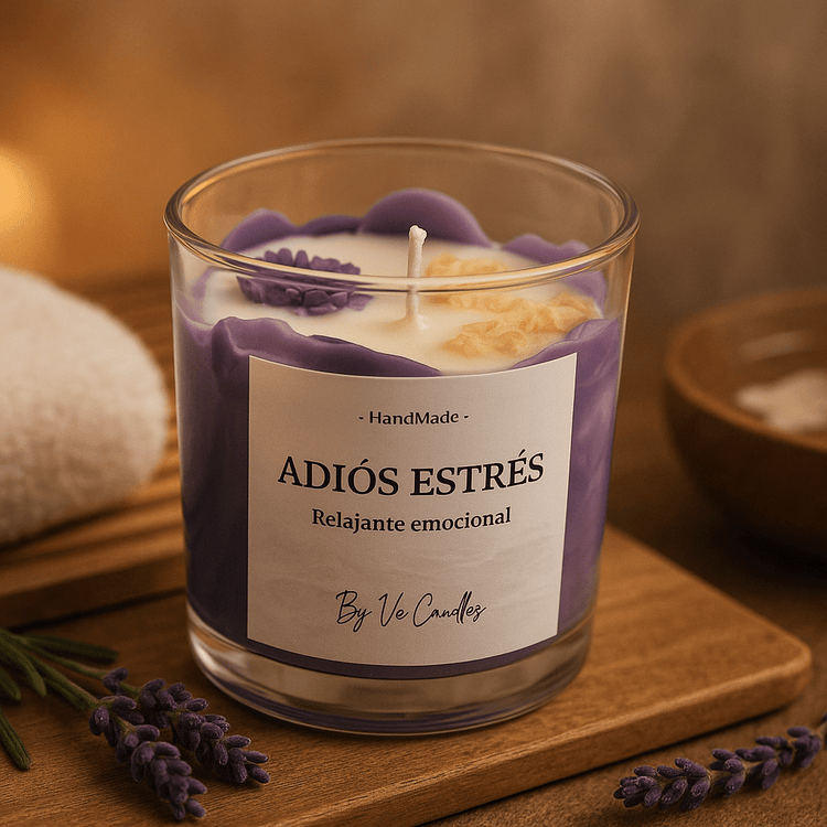 Vela Adiós Estrés - Para relajarte - VeCandles