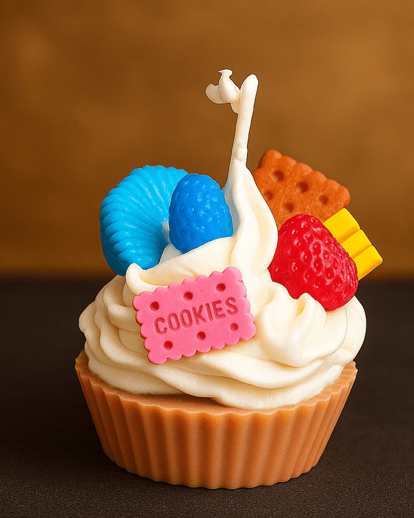 π§ Vela Cupcake Cookies de Cera de Soja