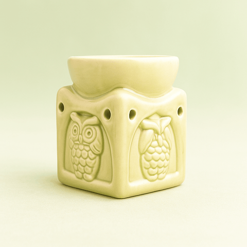 🦉 Quemador de Cera con Búhos - VeCandles