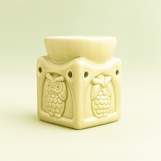 🦉 Quemador de Cera con Búhos - VeCandles