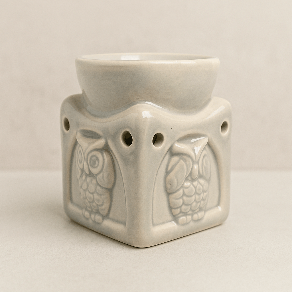 🦉 Quemador de Cera con Búhos - VeCandles
