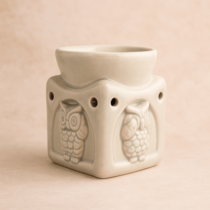 🦉 Quemador de Cera con Búhos - VeCandles