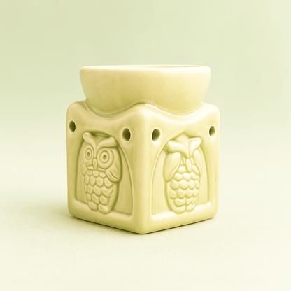 🦉 Quemador de Cera con Búhos - VeCandles