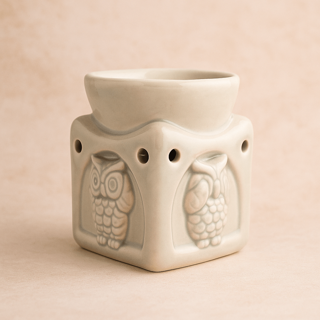 🦉 Quemador de Cera con Búhos - VeCandles