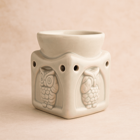 🦉 Quemador de Cera con Búhos - VeCandles