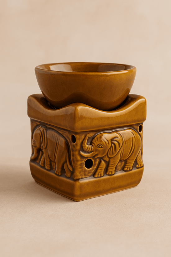 🐘 Quemador de Cera con Elefantes - VeCandles