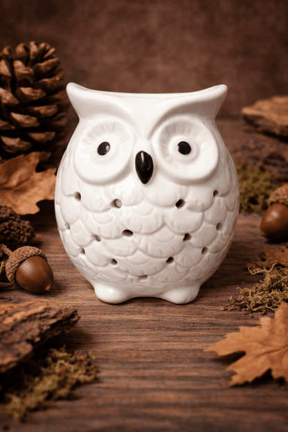 🦉 Quemador de Esencias Búho Cerámico - VeCandles
