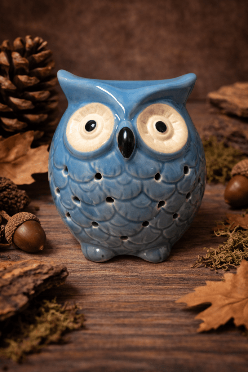 🦉 Quemador de Esencias Búho Cerámico - VeCandles
