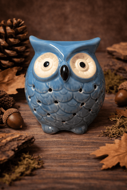 🦉 Quemador de Esencias Búho Cerámico - VeCandles