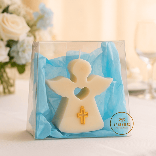 Vela Ángel de Comunión – Regalo Artesanal y Ecológico para Invitados - VeCandles