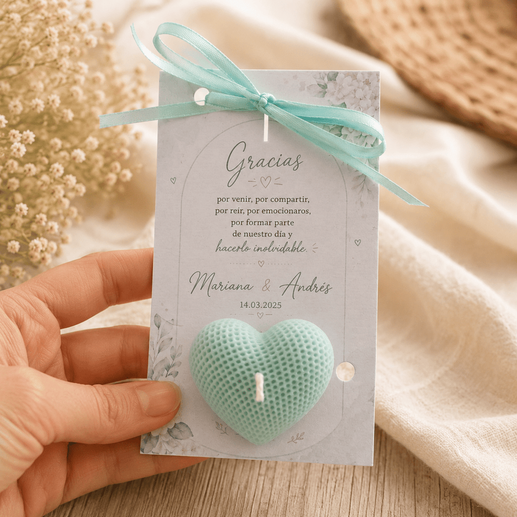 Vela Corazón Eventos - VeCandles