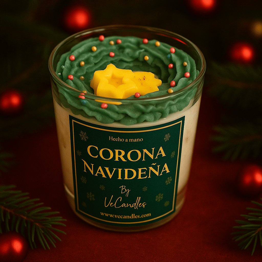 ✨ Vela “Corona Navideña” – Edición Especial VeCandles - VeCandles