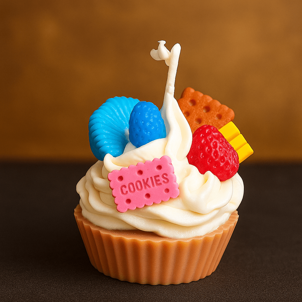🧁 Vela Cupcake Cookies de Cera de Soja - VeCandles