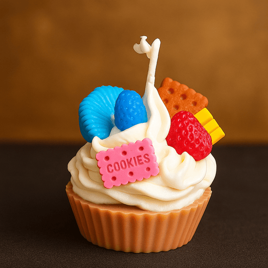 🧁 Vela Cupcake Cookies de Cera de Soja - VeCandles