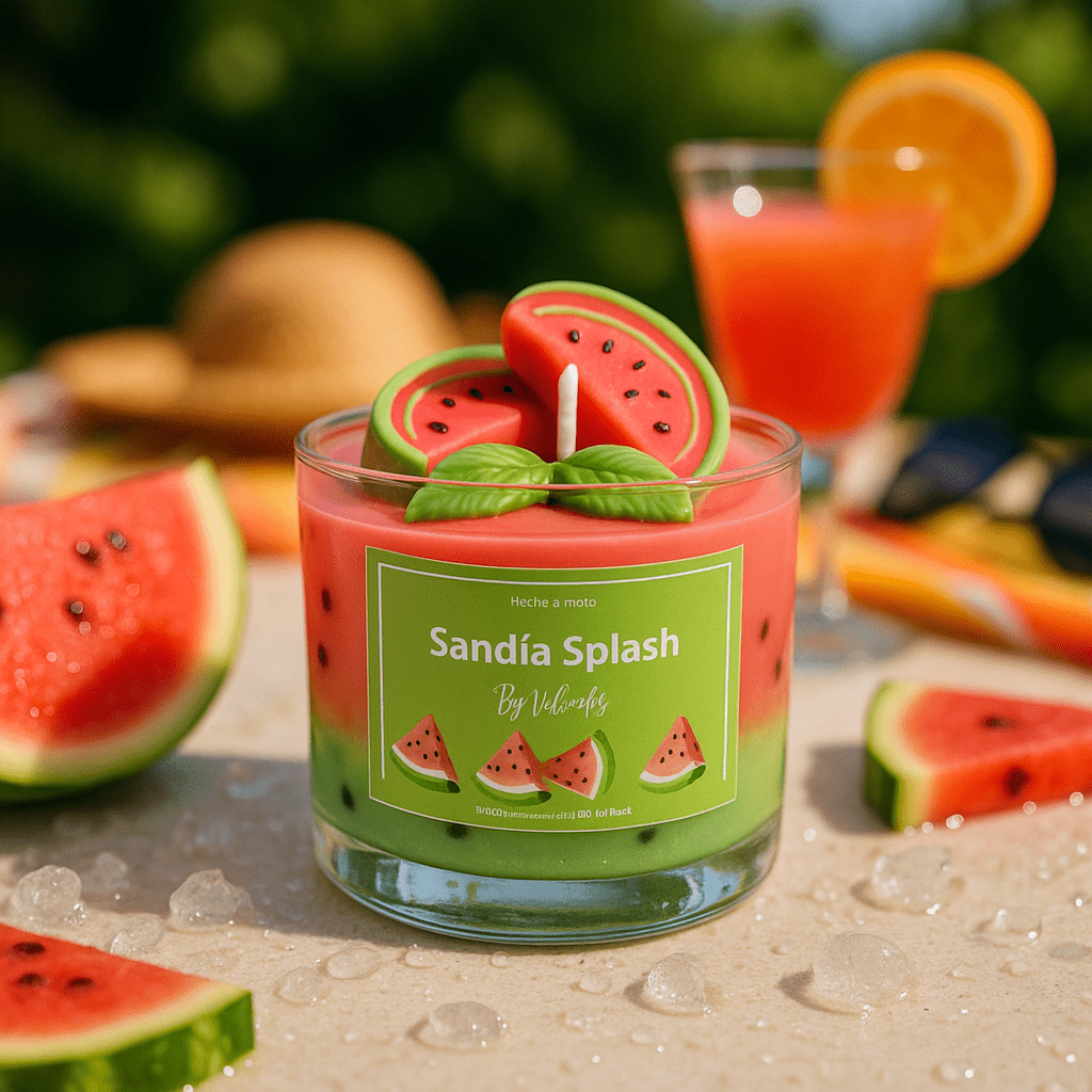 Vela Sandía Splash - VeCandles