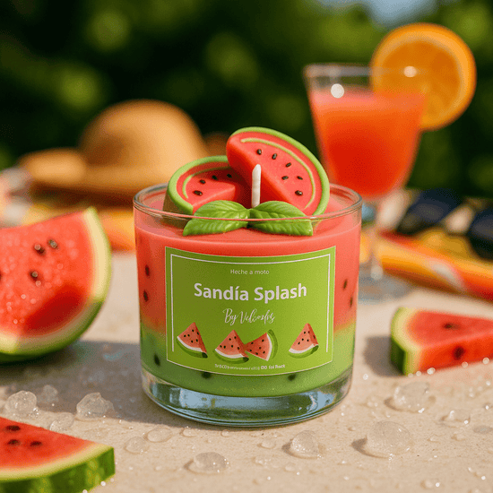Vela Sandía Splash - VeCandles